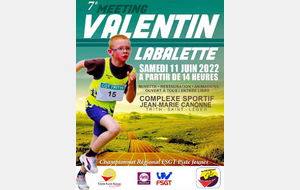 7ème Meeting Valentin Labalette - 11 juin 2022
